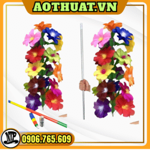 Ảo Thuật Gậy Ra Hoa 21 Hoa Có Nhụy – Đạo Cụ Biểu Diễn Sân Khấu Cao Cấp, Hoa Lụa Đẹp Rực Rỡ
