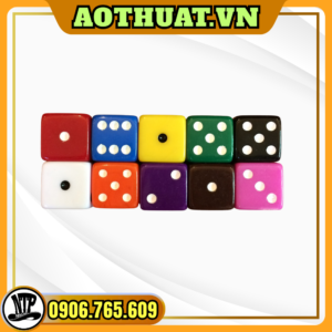 Xí ngầu vuông lớn 19mm, xúc xắc lớn nhiều màu